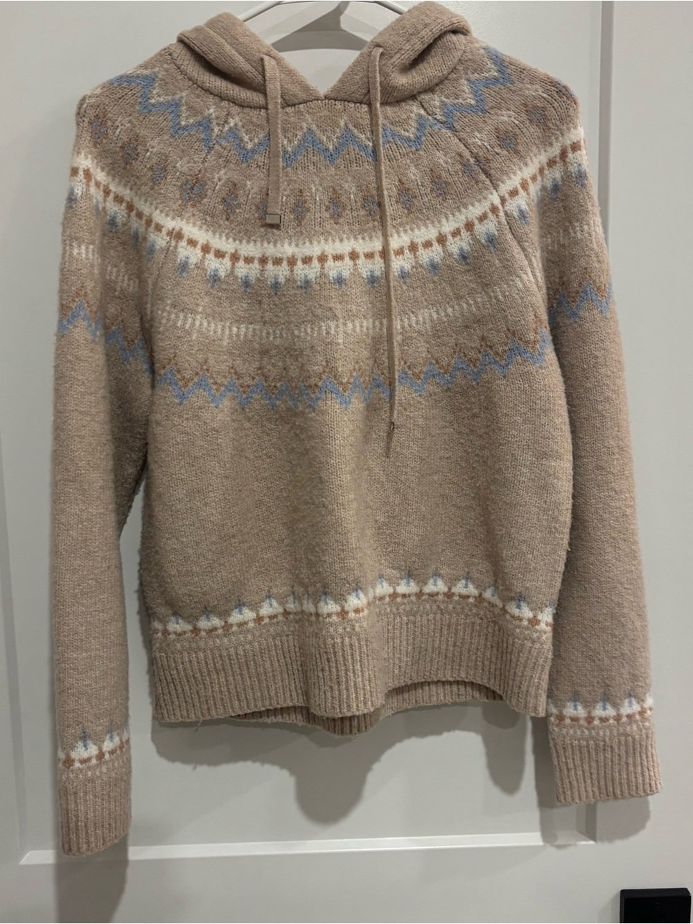 Nicole Miller Fairisle Pullover Sweatshirt Size: M